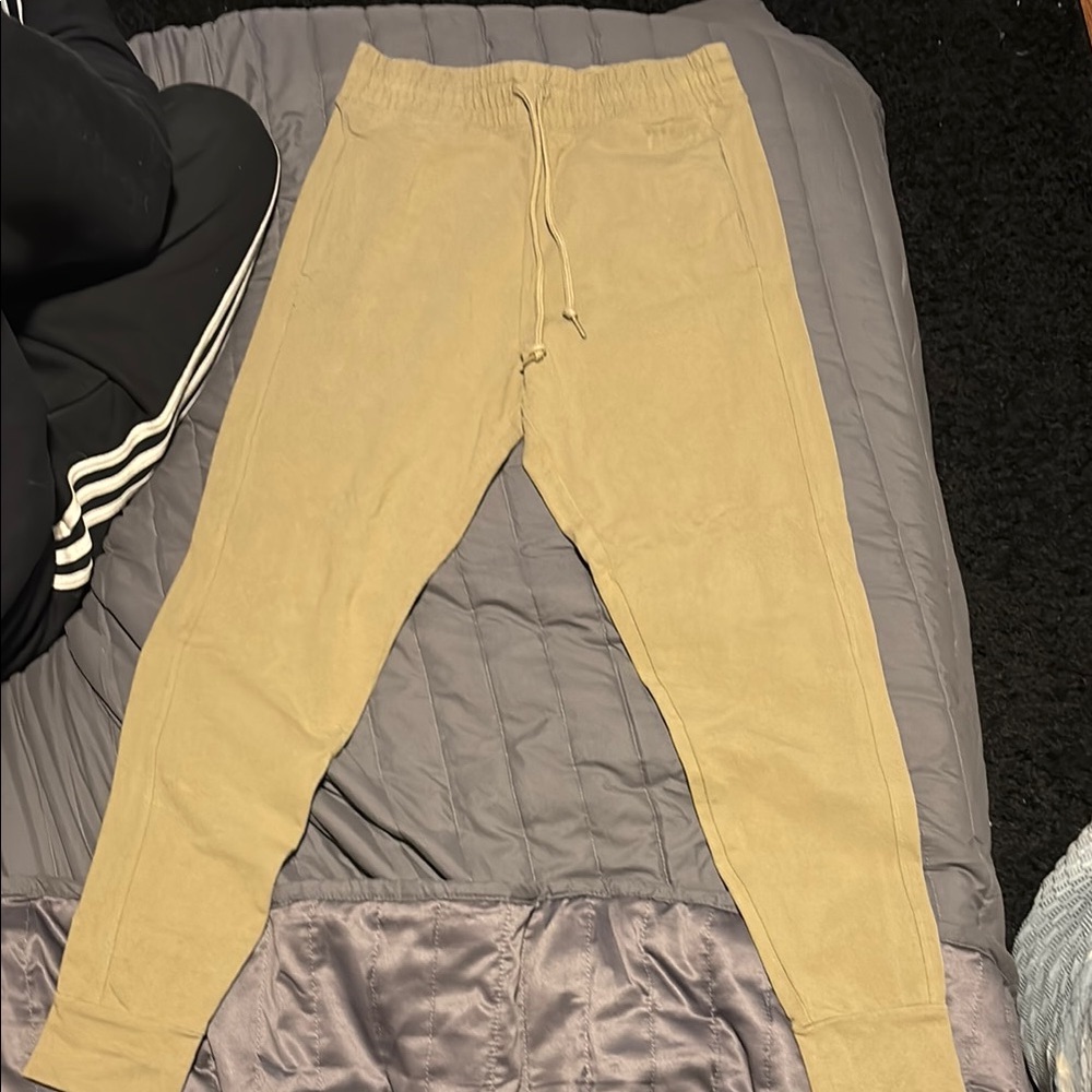 Beige Jogger Pants